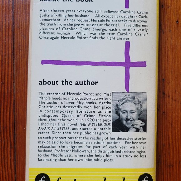 Vintage Agatha Christie - Five Little Pigs 1960 - Picture 3 of 5